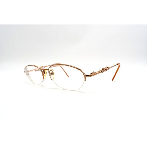 Linda Evans 293 Sand 50-18-135mm Eyeglasses FRAMES ONLY - VERY GOOD CONDITION - Picture 1 of 10